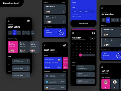 Money task black version app app design appbank appmoney digital free freebie interface kit mobile kit mobile money modern clean money ui uidesign uiux