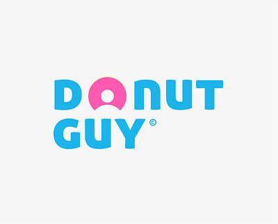 Donut Guy logo concept art branding design graphic design illustration illustrator logo minimal ui vector