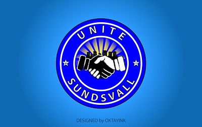 UNITE SUNDSVALL LOGO art branding design flat graphic design illustration illustrator logo minimal vector