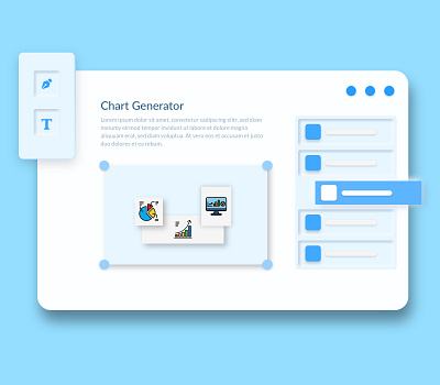 Chart generator recreation branding charts illustration interaction design minimal minimalistic trend trending ui ui ux ui design uidesign uiux uiux design ux website