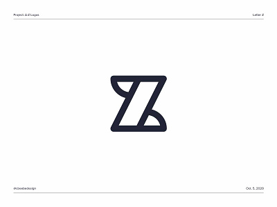 A-Z Logos: Letter Z alphabet logo brand design branding letter z letter z logo lettermark logo logo design logodesign logomark minimalist logo monogram