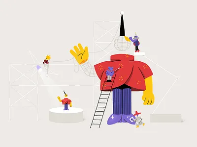 IV Studio's Brand Illustrations 🌟3D Modeling 3d 3d model 3d modeling animation character character design design digital illustration motion graphics