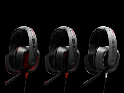 GAMECOM gaming audio series I 3d modelling cmf design for manufacture ergonomics ethnographic research focus group testing industrial design mechanical engineering product graphics ui user testing vbl