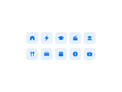Icons - Expenses expenses fintech iconography icons icons set ui