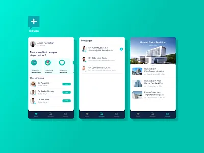 Hi Doctor - Doctor Consultation Mobile App concept consultation health app health care hospital hospitality medical newconcept online