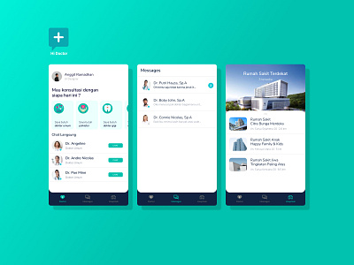 Hi Doctor - Doctor Consultation Mobile App concept consultation health app health care hospital hospitality medical newconcept online