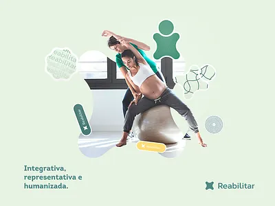 Clinica Reablitar - Brand Solution aimores brand identity branddesign branddesigner branding branding and identity colatina espiritosanto ilustrator photoshop