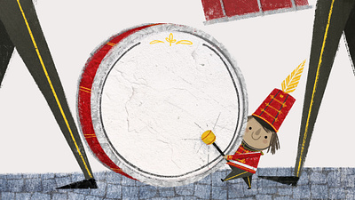 🥁 The Little Drummer in the Big Marching Band book illustration childrens book childrens book illustration childrens illustration drummer illustration illustrator marching band photoshop picture book textures