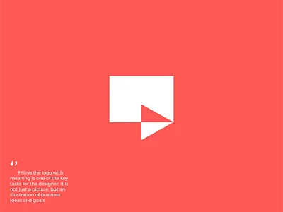 Idea for video chat app app branding chat geometric icon logo message messaging symbol ui ux video web