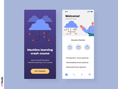 Machine Learning App app artificial intelligence figma illustration illustrations kavala machine learning mobile ui ui ui design uiux uiuxdesign