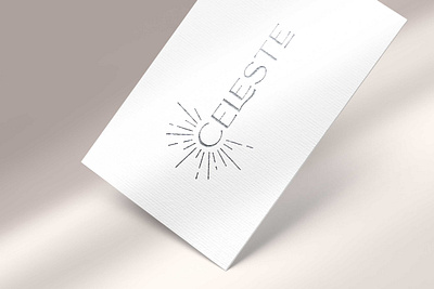 CELESTE - Organic skincare branding beauty beauty logo brand design brand identity branding branding design business card design businesscard cosmetic logo cosmetics logo logo design metalic natural cosmetics skin care skincare skincare logo