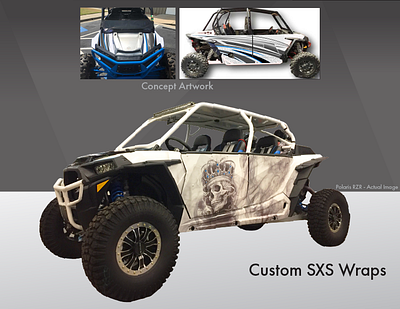 RZR SXS - Custom Wrap graphic design illustration large format photoshop print sxs vehicle wrap wraps