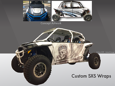 RZR SXS - Custom Wrap graphic design illustration large format photoshop print sxs vehicle wrap wraps