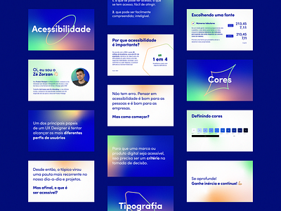 Accessibility presentation slides accessibility blue gradient presentation shapes slides