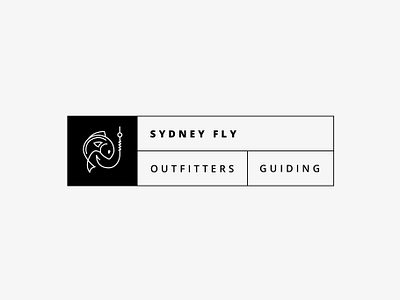 Logo for Sydney Fly Outfitters & Guiding / flynguide.com.au australia australian basov brand identity branding branding design fishing fishing logo fly fishing flynguide guiding icon illustration logo logo design logotype minimal outfitters sydney typography