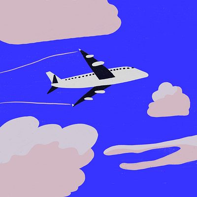 Airplane airplane blue cloud flight fly flying illustration plane sky travel