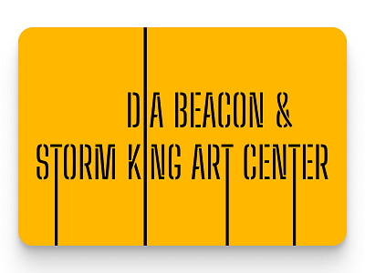 Visiting two art gems outside New York City illustration line museums typography yellow