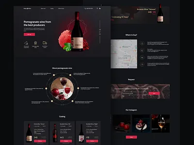 Online wine shop - UX/UI-design design ecommerce design ecommerce shop ui ui design user experience user interaction user interface user interface ui ux ux design web shop webdesign wine wine shop
