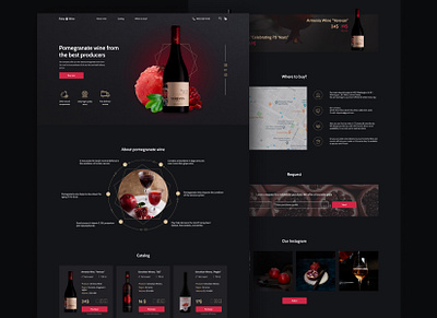 Online wine shop - UX/UI-design design ecommerce design ecommerce shop ui ui design user experience user interaction user interface user interface ui ux ux design web shop webdesign wine wine shop