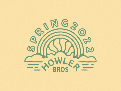 Spring 2022 2022 austin design howler bros howler brothers illustration logo rainbow spring sun texas typography