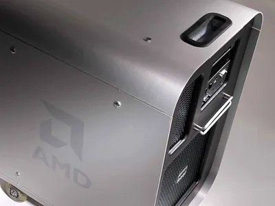 Mobile gaming server for AMD branding graphics industrial design marketing mechanical engineering usability