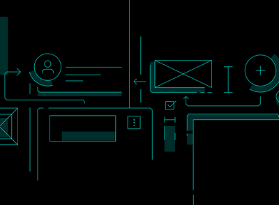 Components Illustration components flat flow icon illustration line minimal ui ux vector