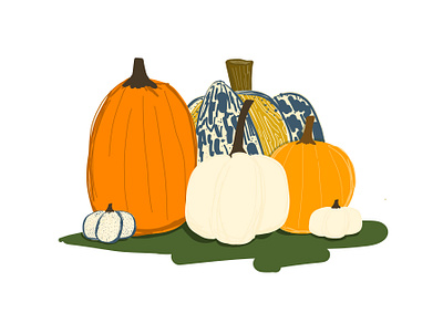 23/100 100dayproject adobefresco autumn fall halloween illustration pumpkin pumpkins
