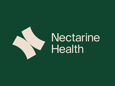 Nectarine Health Logotype brand design brand identity branding design logo logotype mark