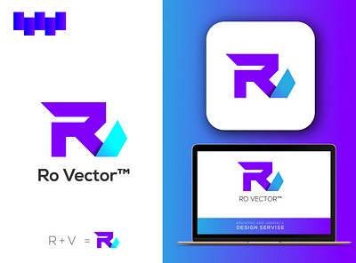 Ro Vector™ Logo 3d logo abstract branding color design flyer graphic graphic design graphicdesign health icon logo logodesign logotype r logo technology tranding ui vector