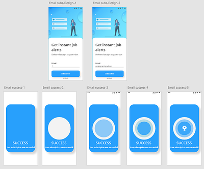 email subscription design adobexd auto animate micro interaction ux uxdesign