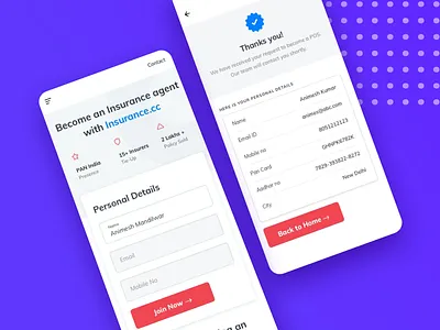 Insurance template animation app design flat icon illustration press l to show some love ui ux vector