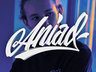 Aniad - lettering logo calligraphy calligraphy and lettering artist calligraphy artist calligraphy logo design flat hand drawn lettering letters vector