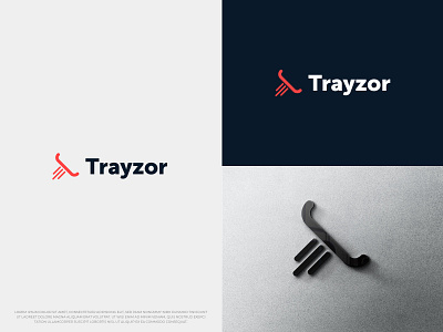 (Tray + T) Trayzor Logo Design | Minimal logo 3d logo adobe illustrator branding creative design illustration logo logo designer logo inspirations restaurant branding restaurant logo tray tray logo typography vector