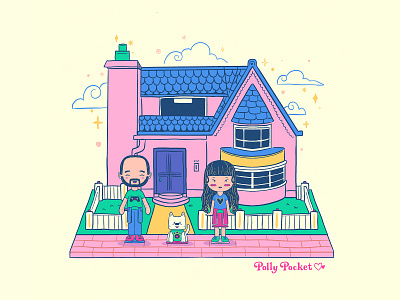 Day4 #30DaysofPlay: Polly Pocket! 30daysofjaneplay cuteillustration illustration illustration art illustrator kawaii kawaiicutie miniatures passionproject procreateapp