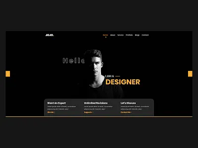 Jojo - Personal Portfolio Website Template creative theme cv envato envatomarket freelancer theme landing page lightweight template modern new theme personal personal theme portfolio professional resume seller showcase template themeforest web design website design