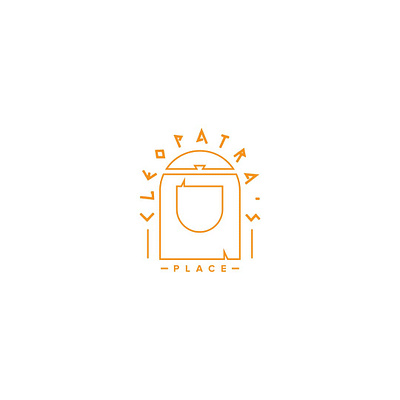 Cleopatra's place - logo brand brand identity character illustration adobe design iconography illustration illustrator logo