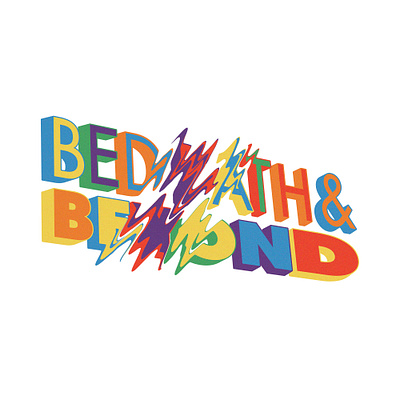 Bed Bath & Beyond branding design illustration lettering logo type typography vector