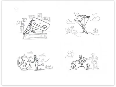 TurboTax illustration (Sketches) app branding design graphic design illustration sketches