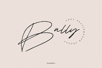 Bally Script font font handlettering logo typography