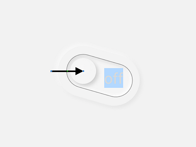 Off app minimal neumorphic ui vector