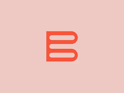 B branding design geometric graphic icon identity logo shape typography vector