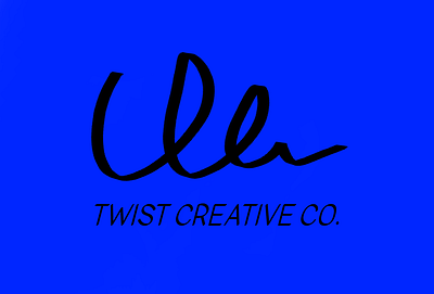 Twist Creative Co. Logo Draft blue brand identity branding branding concept branding design creative graphic design logo logo design logodesign logotype