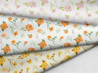 Watercolor Floral Pattern flowers illustration pattern repeating patter surface pattern