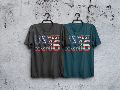 US WEST COAST TSHIRT design brand identity design illustration illustrator minimal tshirt design tshirtdesign typography vector