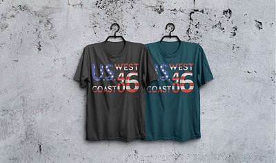 US WEST COAST TSHIRT design brand identity design illustration illustrator minimal tshirt design tshirtdesign typography vector