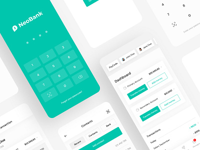 NeoBank - Banking App app bank finance fintech mobile money neobank send transfer