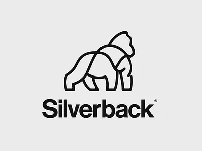 Silverback Logo graphicdesign helvetica illustrator lineart linelogo logodesign logodesigner logodesignersclub logodesigns logomark logoplace logos logosai logotype silverback