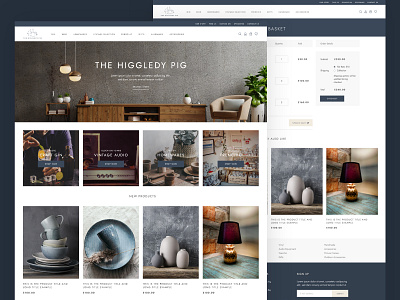 The Higgledy Pig - Web Design design homepage interface landing page ui web web design website website design