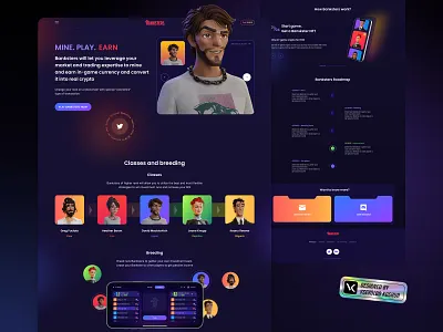 Banksters: Main Page app design interface ui ux