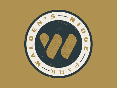 Walden's Ridge Identity - Badge Logo badge chattanooga climbing identity logo mountain bike mtb park state park tennessee